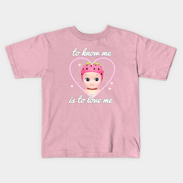 strawberry head Kids T-Shirt by tokiisann